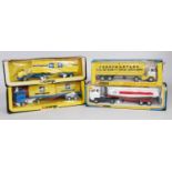 Four various boxed Corgi articulated tractor units and trailers to include No. 1157 Esso petrol