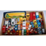 One tray containing a quantity of various loose and boxed Corgi toys, Corgi Whizzwheels, Britains