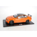 A GTS Models model No. GT015 1/18 scale model of a BMW M3 GTS Highspeed race car, finished in