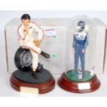 The Art of Sport Endurance Ltd cold cast porcelain figure group, one of Graham Hill seated upon a