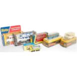 A Dinky Toys, Corgi Toys and Matchbox public transport and commercial vehicle diecast group to