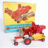 A Corgi Toys gift set No. 8 Massey Ferguson Agricultural Equipment comprising Massey Ferguson 780