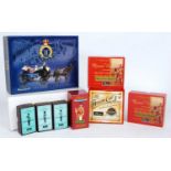 Nine various boxed Britains modern release Queen Victoria, Queen Elizabeth II, and associated