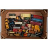 One tray containing a large quantity of various loose and play worn and partly repainted Dinky Toy