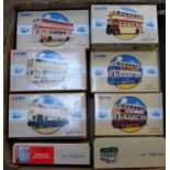 12 various boxed Corgi Classics public transport diecasts mixed examples to include a Tolly