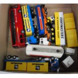 One tray containing a quantity of various mixed issue Corgi and other commercial vehicles and public