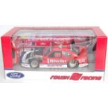 A GMP model No. 13002 1/18 scale model of a 1990 Ford Mustang Whistler Radar race car finished in