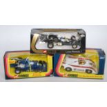 Three various window boxed Corgi Toys Formula 1 and High Speed racing diecasts, comprising No.161