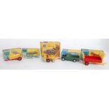 A Corgi Toys boxed farming implement and reproduction box diecast group to include a reproduction