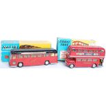 A Corgi Toys boxed public transport diecast group to include No. 1120 Midland Red Motorway Express