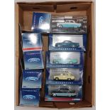 Ten various boxed Vanguard and Corgi Classics 1/43 scale Ford diecast saloons to include a Ford