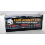 A Corgi Modern Trucks No. 75201 Eddie Stobart Limited ERF curtainside diecast lorry housed in the