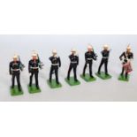 A large collection of 50+ various Britains Modern Release Royal Marines, mixed marching infantry and