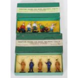 A Dinky Toys 0 gauge boxed figure group, to include No.4 engineering staff and No.5 train and