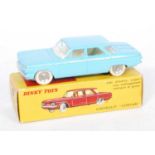 A French Dinky Toys No.552 Chevrolet Corvair, comprising light blue body with silver detailing and