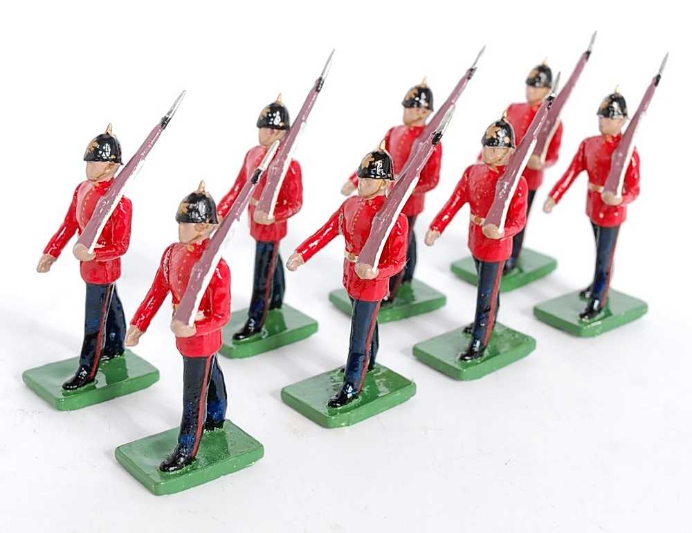 A collection of various white metal RP Models military figurines to include Scots Guards Riflemen, - Image 2 of 2