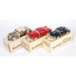 Three various boxed Brooklyn Models 1:43 scale white metal saloons, comprising a No.BRK19 Chrysler