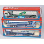 Three various boxed Tekno 1/50 scale road haulage tanker diecast group, to include TMG, Boonstra,
