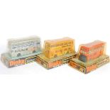 A Dinky Toys bubble packed public transport diecast group to include No. 291 Atlantean City Bus