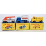 Three various boxed Matchbox 1:75 series commercial vehicles, comprising No.29 compressor lorry,