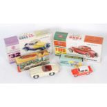 A collection of boxed 'as issued' plastic vehicles and kits, to include a Clifford series Mercedes