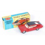 A Corgi Toys No.263 Marlin Rambler Sports Fastback, comprising of red and black body with cream