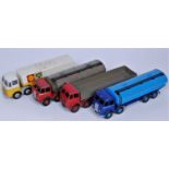 Four various loose and play worn Dinky Toy Leyland Octopus and Foden commercial vehicle diecasts