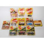 Eleven various carded Corgi Juniors diecast models, mixed examples, to include No.18 Bobsleigh, No.