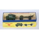 A Dinky Toys No.697 25-pounder field gun gift set, of usual specification, housed in the original