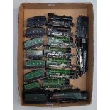 Ten further engines and tenders mostly Hornby of LNER outline, some repainted and detail added,