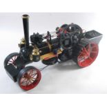 An approximate 3" scale home built model of a Marshall traction engine, for display purposes only,