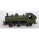 A white metal kit built 0-6-0 pannier tank engine semi-gloss green GWR shirtbutton livery as No.