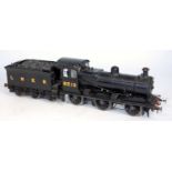 Brass/whitemetal kit built class J20 0-6-0 engine and tender, finescale wheels, can motor, sprung