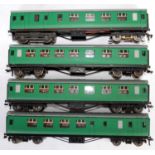 A four car EMU for 3-rail use and powered by motorised and converted Hornby Dublo Stanier coaches (