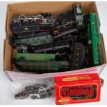 2 Bachmann class B1 engines and tenders, are part dismantled, Hornby Dublo loco body and spares,
