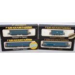 4 Graham Farish N gauge BR blue diesel locomotives, class 47, class 40, class 20, and class 08