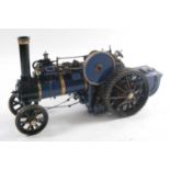 An early 20th century well-made scratch built 2" scale agricultural steam traction engine,