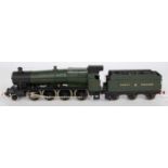 A white metal kit built 2-8-0 engine and tender finished Great Western matt green, as No. 4702,