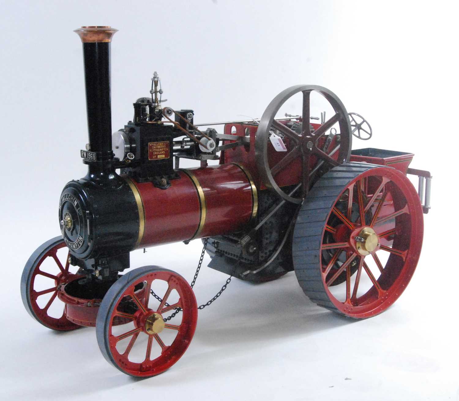 An exhibition quality 1½" scale Allchin agricultural traction engine, as built to WJ Hughes