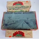 Selection of diecast accessories - a Crescent Toys railway accessories box containing selection of