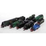 Small tray containing collection of 7 Triang/Hornby locos with a Southern theme including "Winston