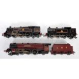 3 Hornby Dublo 3-rail locomotives, Duchess of Atholl engine and tender some paint loss to