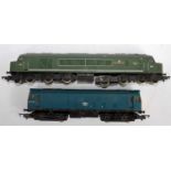A Hornby BR blue class 25 diesel locomotive some playwear (FG) and a Mainline BR green D49 The