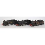 3 further Dublo EDL 7 tank engines BR black no. 69567, no coal, chips and some playwear (G)