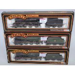 Selection of Mainline Railways steam engines and tenders BR black standard class 4MT No. 75006 (NM-
