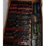 Large tray containing 15 locos and tenders mostly LMS origin, 4 appear repainted, some with added