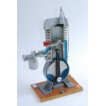 An Irwin & Partners Ltd of Croydon cast cut-away demonstration model of a two-stroke engine, hand-