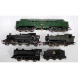 4 locomotives all converted for 3-rail running: Dublo green Co-Co diesel (a/f/), Lima pannier tank