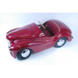 Original Austin J40 Pedal Car, very well restored example and finished in dark red, with chrome