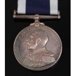A George V. Royal Naval Long Service and Good Conduct medal,